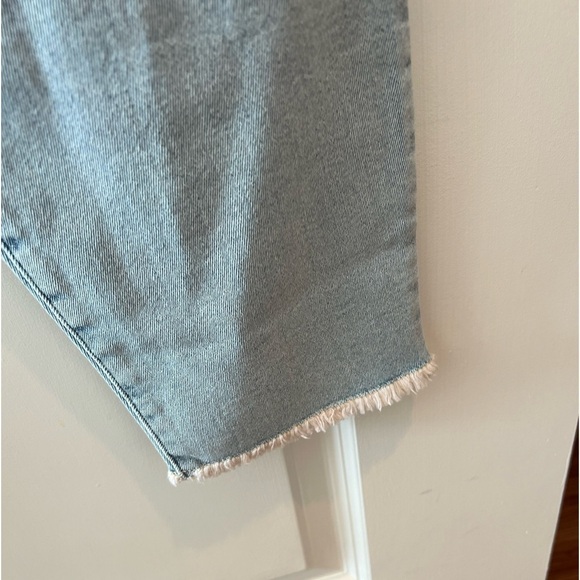GOOD AMERICAN GOOD LEGS GROP LONG FRAY HEM JEANS IN BLUE669 NWT - Picture 9 of 16